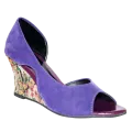 Fiorella Purple Peep Toes